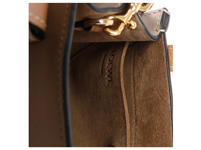 Loewe Gate Mini Leder 2Way Handtasche in Beige - Ansicht 12