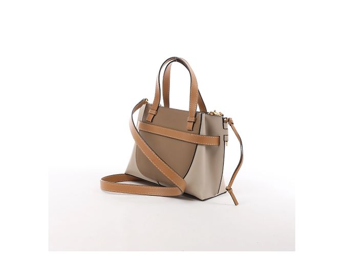 Loewe Gate Mini Leder 2Way Handtasche in Beige - Ansicht 3