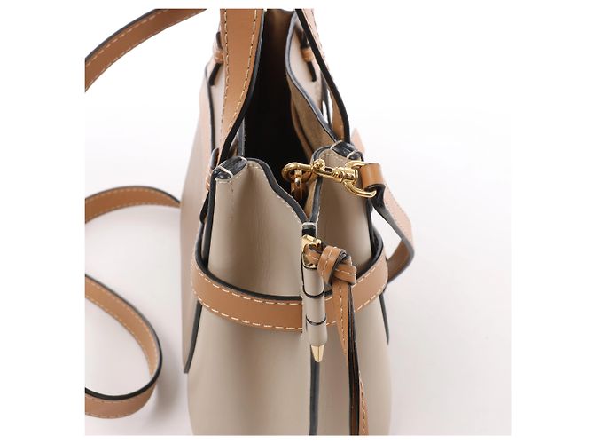 Loewe Gate Mini Leder 2Way Handtasche in Beige - Ansicht 4
