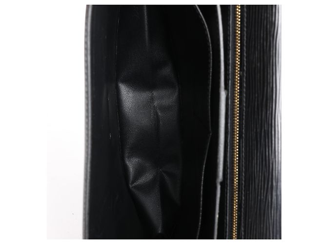 Mala de mão e pasta Louis Vuitton Serviette Ambassadeur em couro Epi preto - vista 11