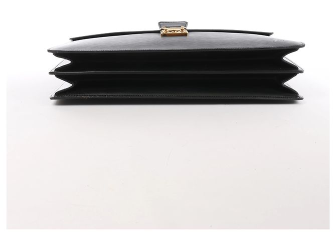 Mala de mão e pasta Louis Vuitton Serviette Ambassadeur em couro Epi preto - vista 7