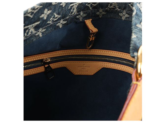 Borsa a tracolla Louis Vuitton Daily GM Denim in blu - vista 11