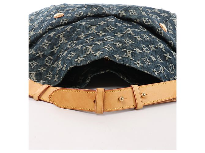 Borsa a tracolla Louis Vuitton Daily GM Denim in blu - vista 6