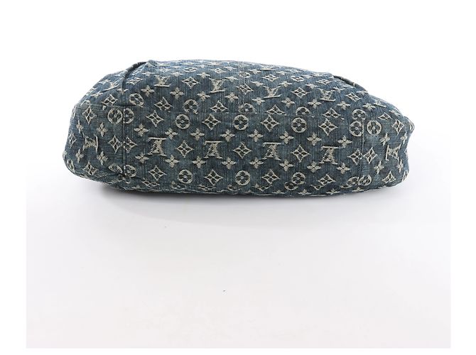 Borsa a tracolla Louis Vuitton Daily GM Denim in blu - vista 7