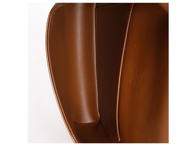 Borsa a tracolla Louis Vuitton Thompson Street in pelle Vernis marrone - vista 10