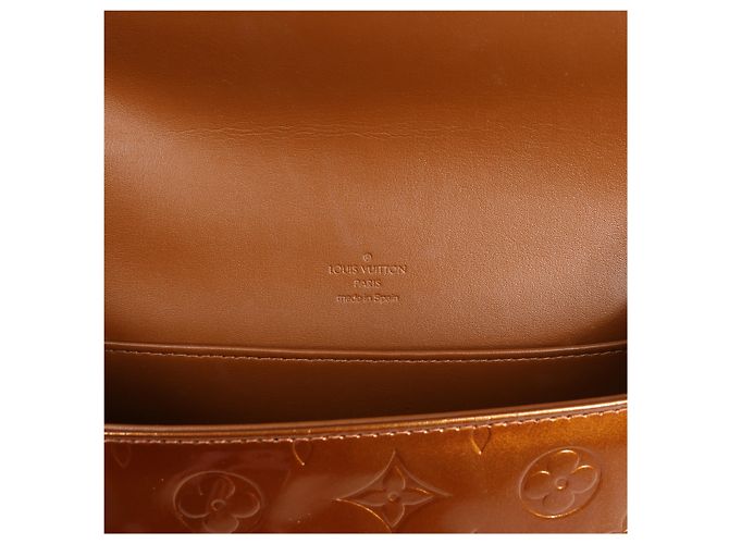 Borsa a tracolla Louis Vuitton Thompson Street in pelle Vernis marrone - vista 11