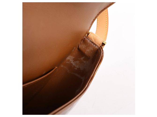 Borsa a tracolla Louis Vuitton Thompson Street in pelle Vernis marrone - vista 12