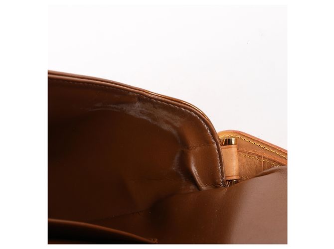 Borsa a tracolla Louis Vuitton Thompson Street in pelle Vernis marrone - vista 13