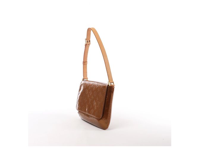 Borsa a tracolla Louis Vuitton Thompson Street in pelle Vernis marrone - vista 2