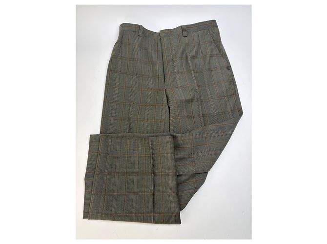 Vintage Givenchy Herren-Wollanzug-Set kariert Ende der 1980er M Grau - Ansicht 12
