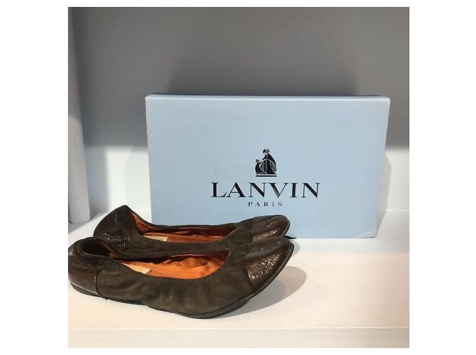 Ballerine Lanvin marroni T.36,5 Marrone - vista 7