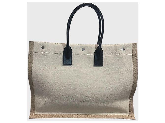 Autre Marque Sac Saint Laurent cabas Rive Gauche Beige - vue 3