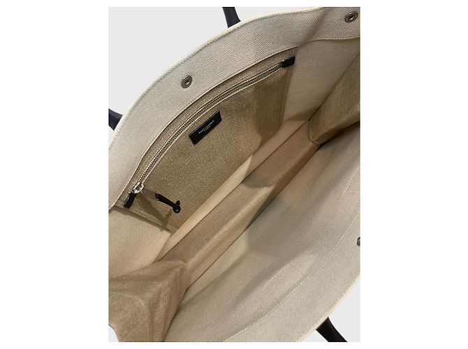Autre Marque Sac Saint Laurent cabas Rive Gauche Beige - vue 8