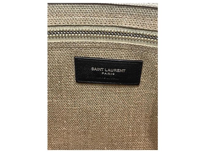 Autre Marque Sac Saint Laurent cabas Rive Gauche Beige - vue 9