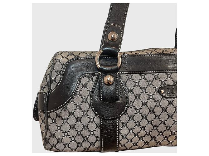 Triomphe Céline Bolsa Celine vintage preta Preto - vista 2