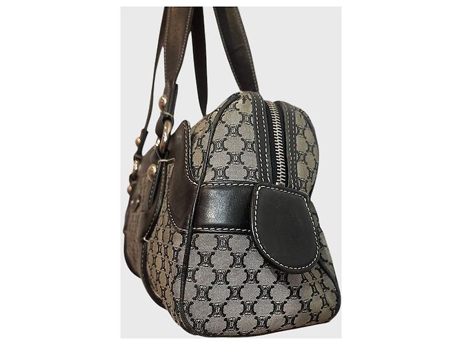 Triomphe Céline Bolsa Celine vintage preta Preto - vista 4