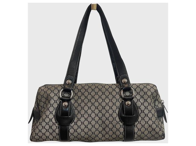 Triomphe Céline Bolsa Celine vintage preta Preto - vista 5