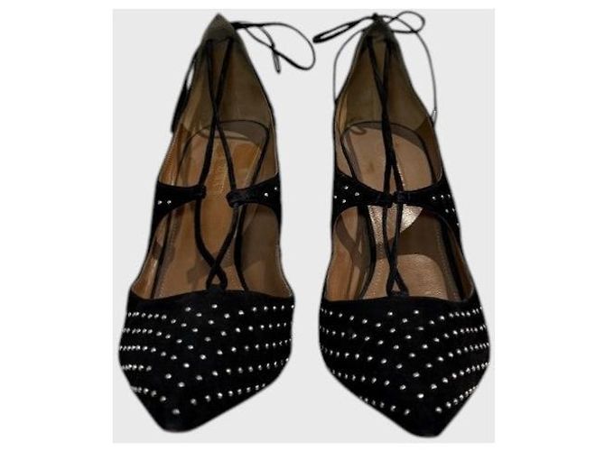 Décolleté Aquazzura nere T.38 Nero - vista 4