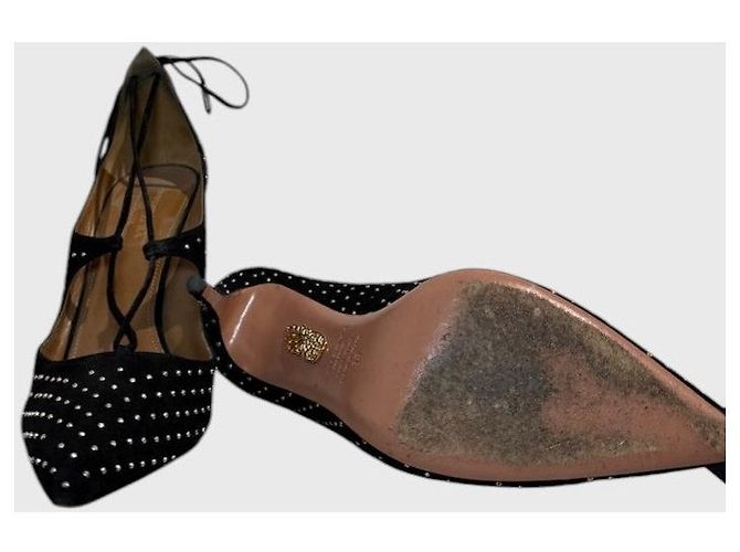 Décolleté Aquazzura nere T.38 Nero - vista 5