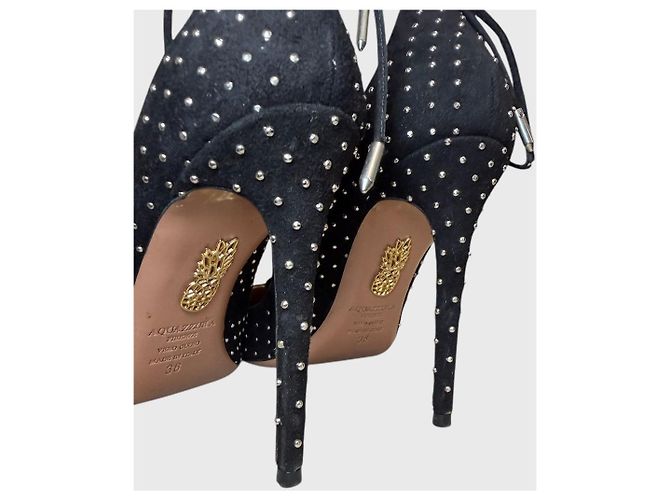 Décolleté Aquazzura nere T.38 Nero - vista 6