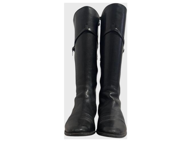 Stivali Jimmy Choo neri T.38,5 Nero - vista 2