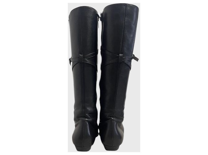 Stivali Jimmy Choo neri T.38,5 Nero - vista 3