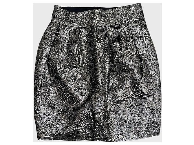Isabel Marant Rock silber T.36 Metallisch - Ansicht 2