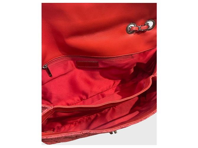 Sac Chanel python rouge - vue 10