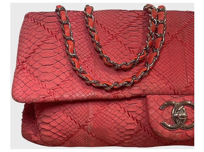 Sac Chanel python rouge - vue 2