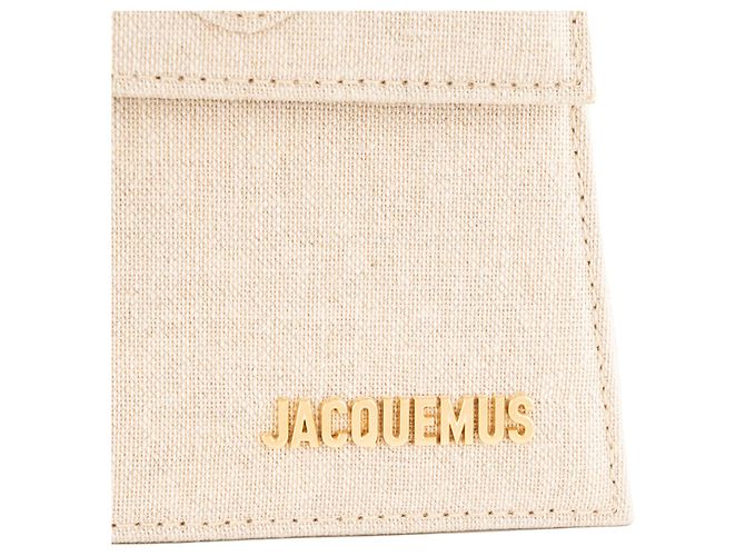 JACQUEMUS - Borsa a tracolla Le Grand Chiquito Jacquemus in lino beige - vista 5