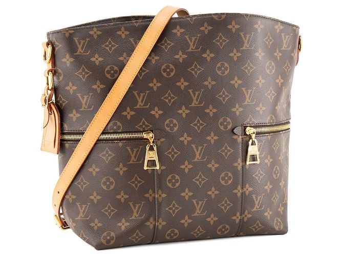 LOUIS VUITTON - Borsa a tracolla Mélie Louis Vuitton in tela monogram coated canvas Marrone - vista 2