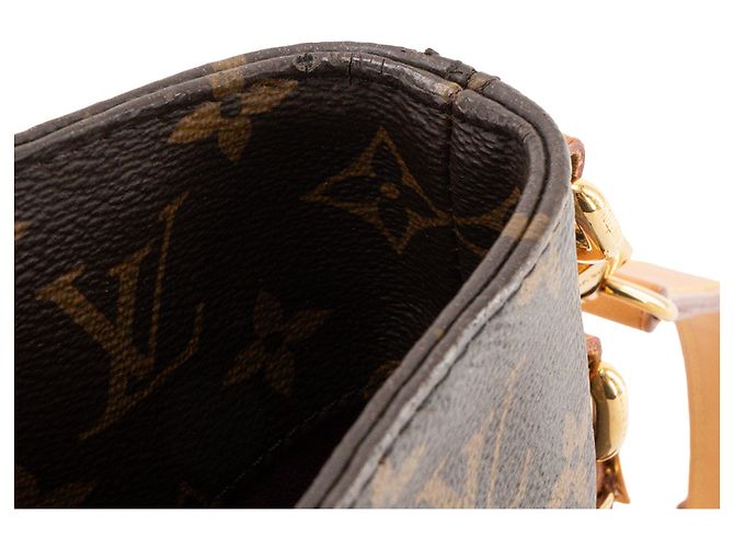LOUIS VUITTON - Borsa a tracolla Mélie Louis Vuitton in tela monogram coated canvas Marrone - vista 6