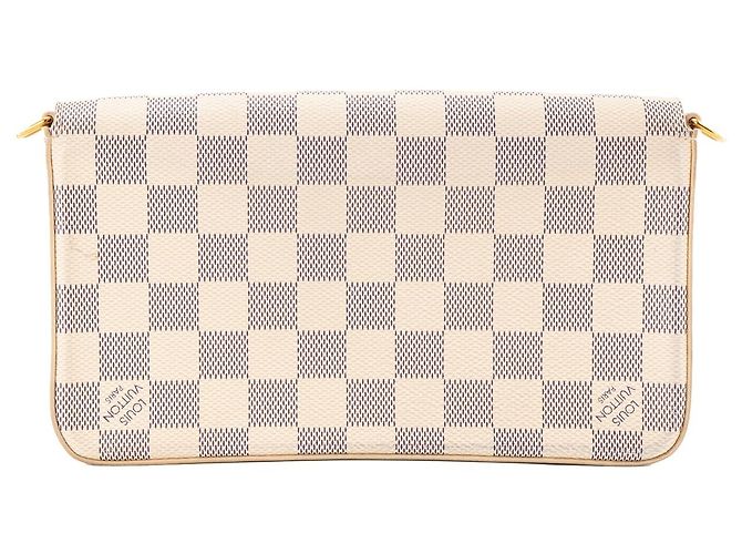 LOUIS VUITTON - Borsa a tracolla Félicie Louis Vuitton in toile enduite damier azur - vista 3