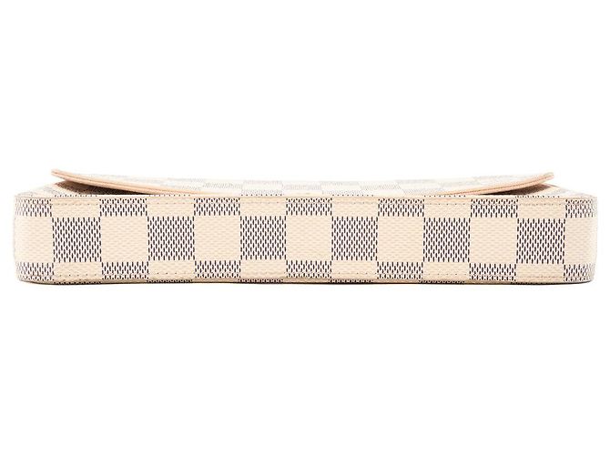 LOUIS VUITTON - Borsa a tracolla Félicie Louis Vuitton in toile enduite damier azur - vista 4