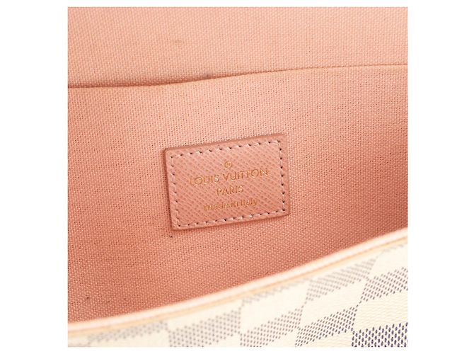 LOUIS VUITTON - Borsa a tracolla Félicie Louis Vuitton in toile enduite damier azur - vista 6