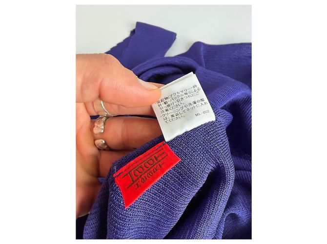 Abito senza maniche Vintage Issey Miyake Viola S Porpora - vista 10