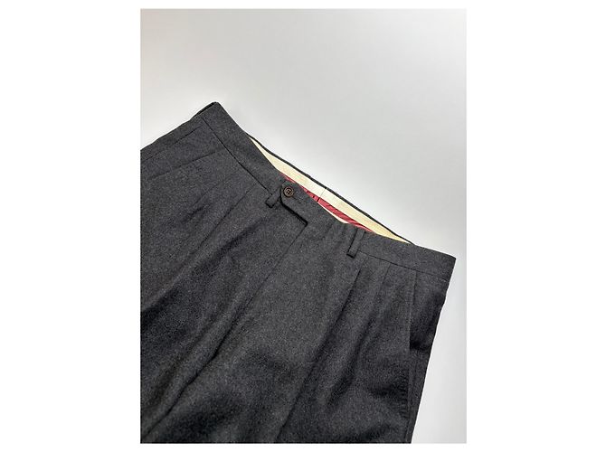 Céline Vintage Celine Zweireihiger Wollanzug Dunkelgrau M - Ansicht 10