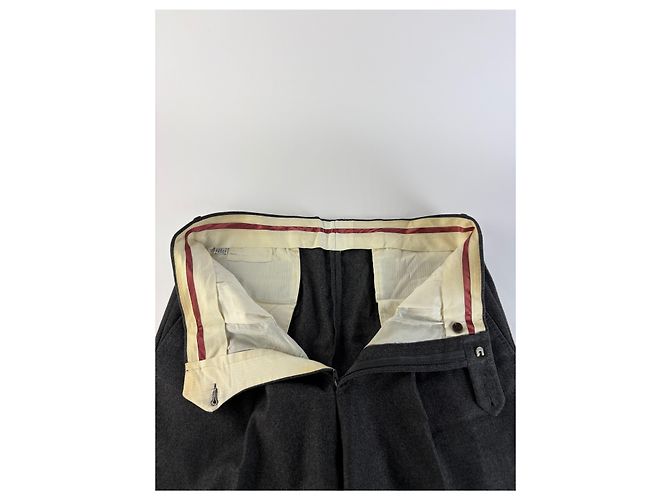 Céline Vintage Celine Zweireihiger Wollanzug Dunkelgrau M - Ansicht 13
