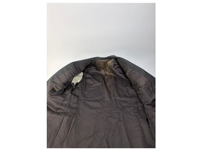 Céline Vintage Celine Zweireihiger Wollanzug Dunkelgrau M - Ansicht 5