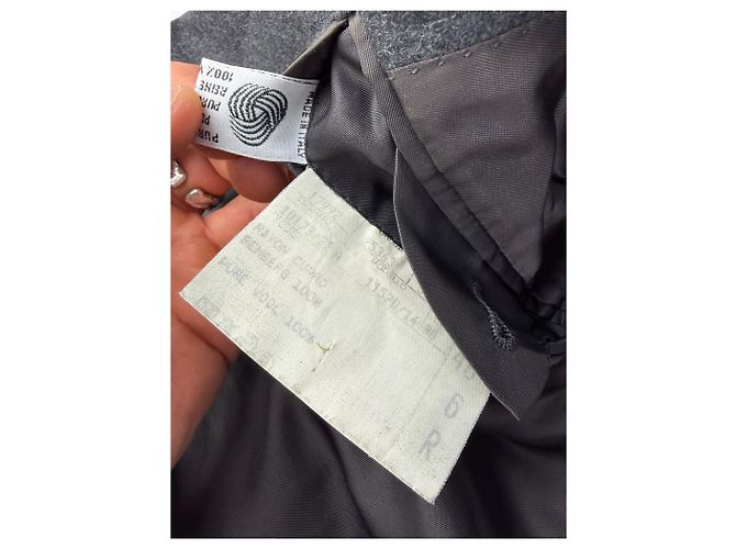 Céline Vintage Celine Zweireihiger Wollanzug Dunkelgrau M - Ansicht 8