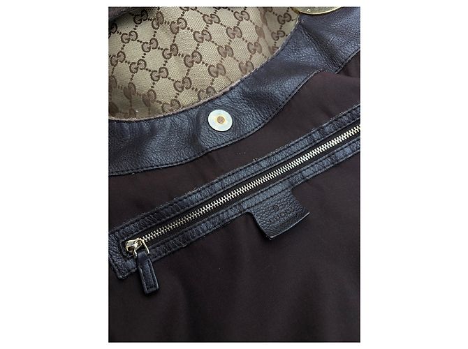 Vintage Gucci GG Monogram Canvas Hobo Bag Mitte der 2000er beige braun - Ansicht 5