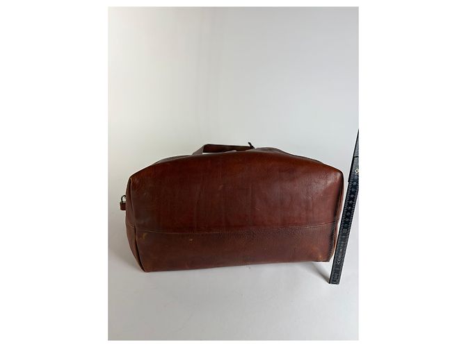 Vintage Marni Strukturierte Handtasche Braun Gold - Ansicht 11