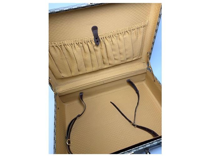 Valigia Vintage Gucci GG Plus Monogram Fine anni 1970s Beige Brown - vista 4