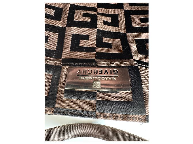 Sac cabas Vintage Givenchy 4G Canvas Fin 1990s Brown Black Marron - vue 5