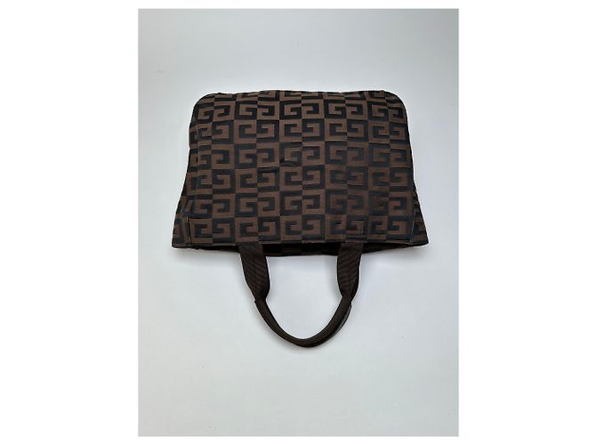 Sac cabas Vintage Givenchy 4G Canvas Fin 1990s Brown Black Marron - vue 7