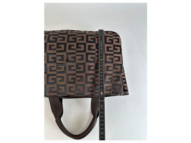 Sac cabas Vintage Givenchy 4G Canvas Fin 1990s Brown Black Marron - vue 8