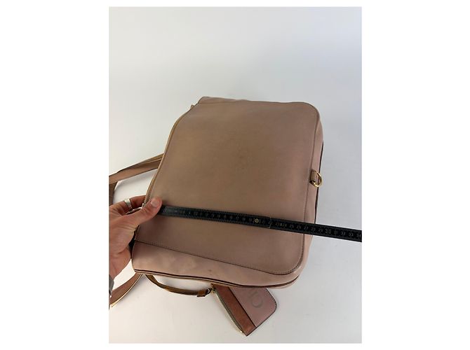 Vintage Chloé Leder Tote Dusty Pink Gold Metallisch - Ansicht 12