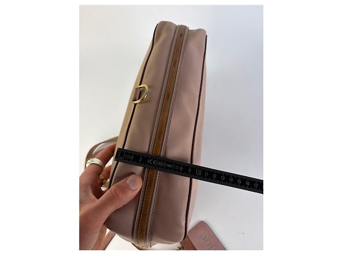 Vintage Chloé Leder Tote Dusty Pink Gold Metallisch - Ansicht 13