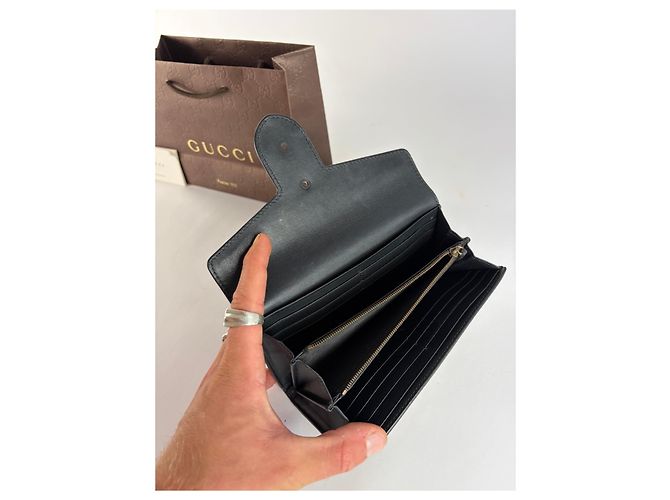 Vintage Gucci Python-Effect Bifold Wallet c. 2000s Tan Black Camel - view 4