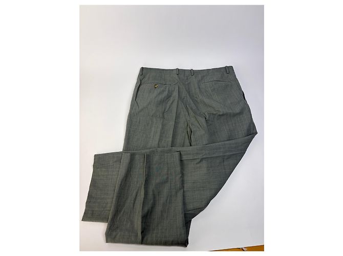 Abito vintage Givenchy da uomo, doppiopetto, grigio chiaro a righe, M - vista 14